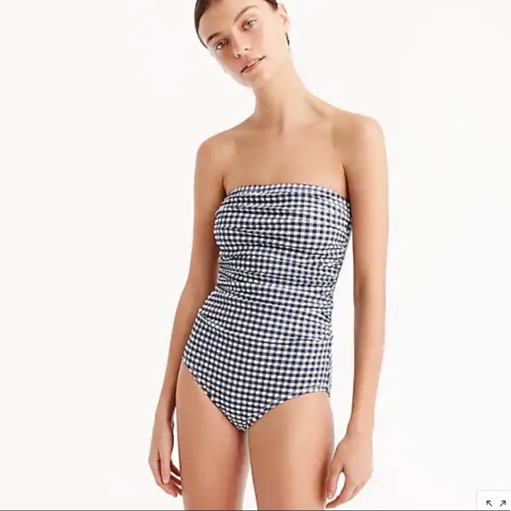 J. Crew Gingham Swimsuit